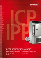 Memmert ICP500 Instrucciones De Manejo