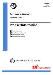 Ingersoll Rand 2151RAC Serie Especificaciones Del Producto
