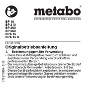 Metabo BP 200 Manual De Uso