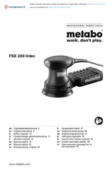 Metabo FSX 200 Intec Manual Original