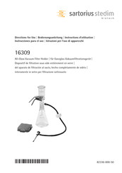 Sartorius stedim 16309 Instrucciones Para El Uso