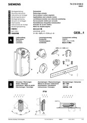 Siemens GEB166.1 Instrucciones De Montaje