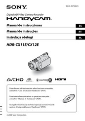Sony Handycam HDR-CX12E Manual De Instrucciones