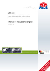 MAHA Maschinenbau Haldenwang ZW 500 Manual De Instrucciones