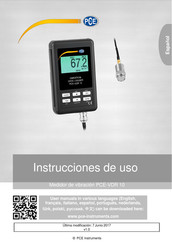 PCE Instruments PCE-VDR 10 Instrucciones De Uso