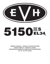 Evh 5150IIIS EL34 Manual De Instrucciones