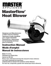 Master Appliance Masterflow Heat Blower Manual De Instrucciones