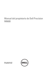 Dell Precision M6600 Manual Del Propietário