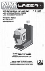 POWER SMITH LASER PLCL10BC Manual Del Operario