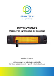 Primaterm TERRAZA Instrucciones De Montaje Y Operación