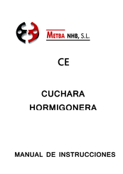 METBA NHB CH-150 Manual De Instrucciones