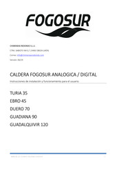 Fogosur TURIA 35 Manual De Usuario