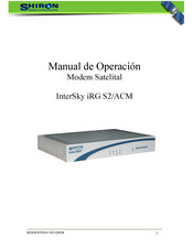 Shiron InterSky iRG S2/ACM Guia De Inicio Rapido