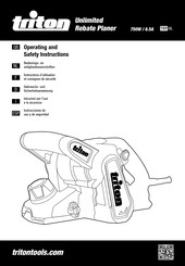Triton TRPUL Instrucciones De Uso Y De Seguridad