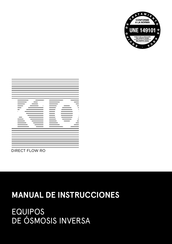 Waterfilter K10 RO Direct flow Manual De Instrucciones