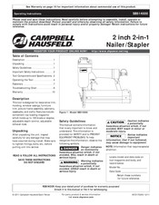 Campbell Hausfeld SB51400 Manual De Instrucciones De Operación