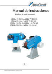 Metallkraft MBSM 150-200 AS Manual De Instrucciones