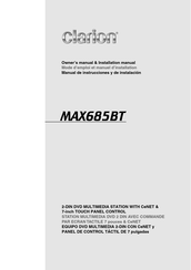 Clarion MAX685BT Manual De Instrucciones Y De Instalación