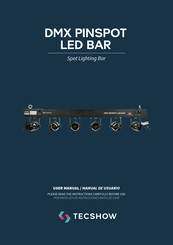 TECshow DMX PINSPOT LED BAR Manual De Usuario