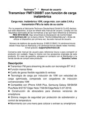 Technaxx FMT1200BT Manual De Usuario