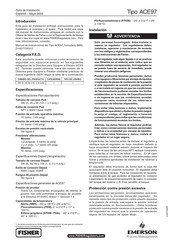 Emerson Fisher Tipo ACE97 Manual De Instrucciones