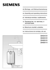 Siemens DH04101 Instrucciones De Montaje Y De Uso