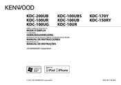 Kenwood KDC-100UG Manual De Instrucciones