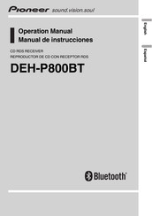 Pioneer DEH-P800BT Manual De Instrucciones