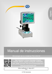 PCE Instruments IVM 3D Manual De Instrucciones