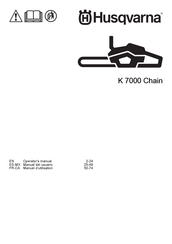 Husqvarna K 7000 Chain Manual Del Usuario