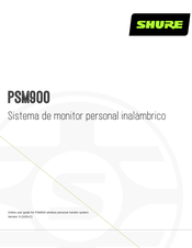 Shure PSM900 Manual De Usuario