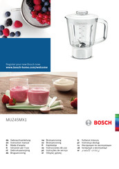 Bosch MUZ45MX1 Instrucciones De Uso