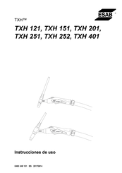 ESAB TXH 121 Instrucciones De Uso