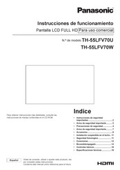 Panasonic TH-55LFV70W Instrucciones De Funcionamiento