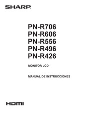 Sharp PN-R426 Manual De Instrucciones