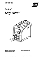 ESAB Caddy Mig C200i Instrucciones De Uso