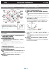 Citizen E260 Instrucciones Breves