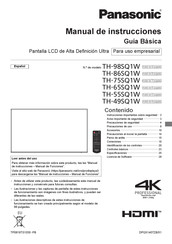 Panasonic TH-75SQ1W Manual De Instrucciones