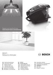 Bosch Relaxx'x Ultimate BGS7MSZOO Instrucciones De Uso