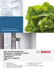 Bosch KMF Serie Instrucciones De Uso