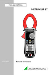 Gossen MetraWatt METRACLIP 87 Manual De Instrucciones