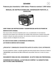 Sportsman GEN4000 Manual De Instrucciones