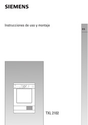 Siemens TXL 2102 Instrucciones De Uso Y Montaje