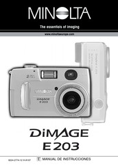 Minolta DiMage E203 Manual De Instrucciones