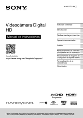 Sony Handycam HDR-GWP88VE Manual De Instrucciones