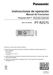 Panasonic PT-RZ575 Instrucciones De Operación