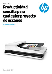 HP ScanJet Pro 2500 f1 Guía De Producto