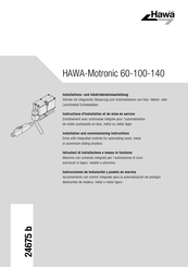 hawa Motronic 140 Instrucciones De Instalación Y Puesta En Marcha De Montaje