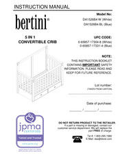 Bertini DA1526B4-BL Manual De Instrucciones