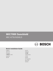 Bosch MIC-67SUNSHLD Guía De Instalación Rápida